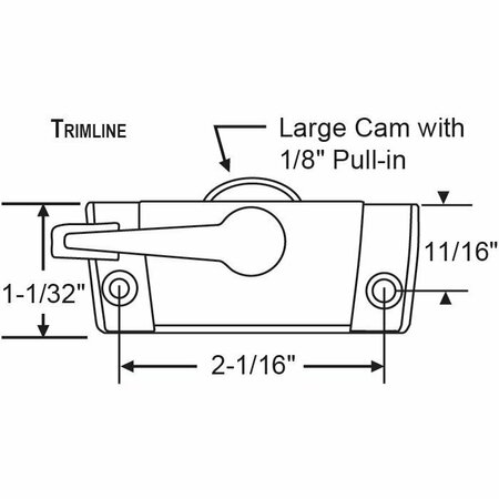 STRYBUC Sash Lock White 50-387-3